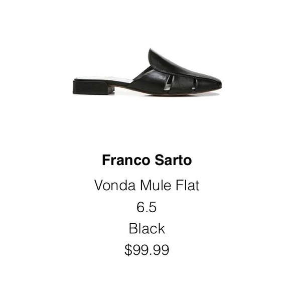 Franco Sarto Vonda Mule Flat Size 6.5 - Picture 4 of 5